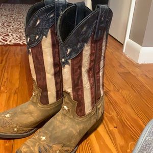 Dan post boot company, Red, white and blue boots